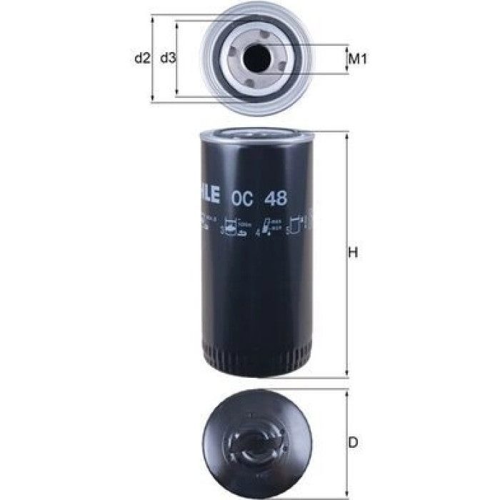 Mahle Original Ölfilter OC 48