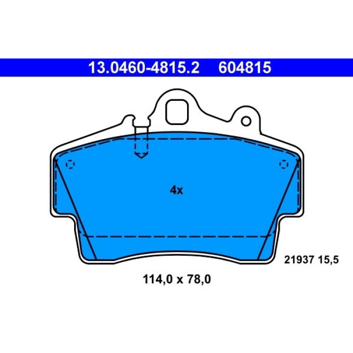 ATE Bremsbelagsatz 13.0460-4815.2 ATE Bremsbelagsatz 13.0460-4815.2