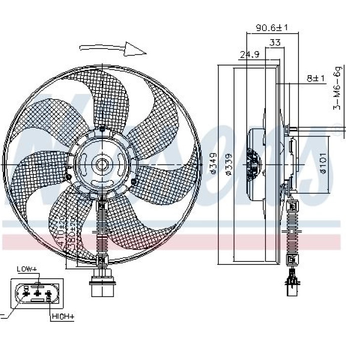 Nissens Kühlerlüfter PKW 85544 Nissens Kühlerlüfter PKW 85544