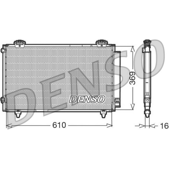 Denso Klimakondensator DCN50008