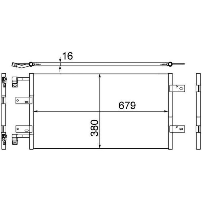Kondensator, Klimaanlage AC 461 000S
