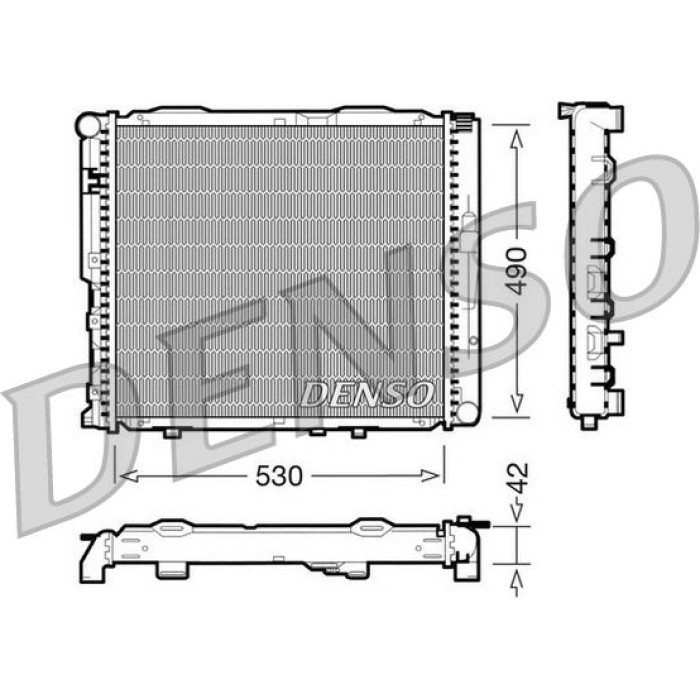 Denso Motorkühler DRM17034 Denso Motorkühler DRM17034