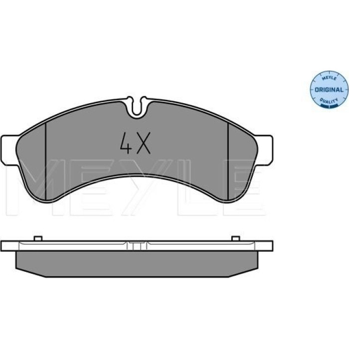 MEYLE Bremsbelagsatz Iveco Daily 06-14 252923122