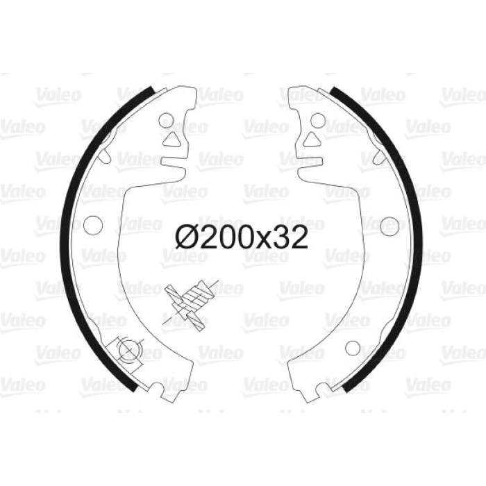 Valeo Bremsbacken 562574 Valeo Bremsbacken 562574
