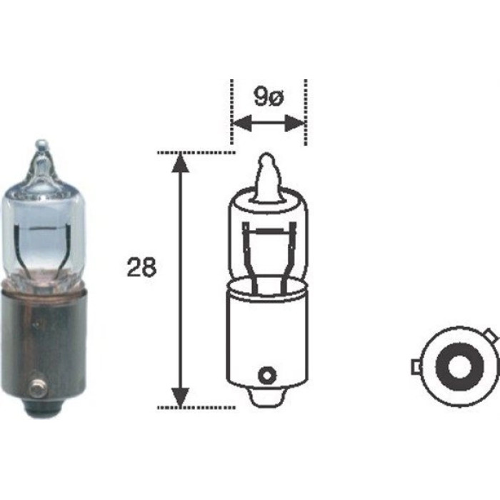 002701100000 Magneti Marelli Glühlampe 002701100000 - H6W 12V/6W Bax9S (Halogen) 10 Stück 002701100000 Magneti Marelli Glühlampe 002701100000 - H6W 12V/6W Bax9S (Halogen) 10 Stück