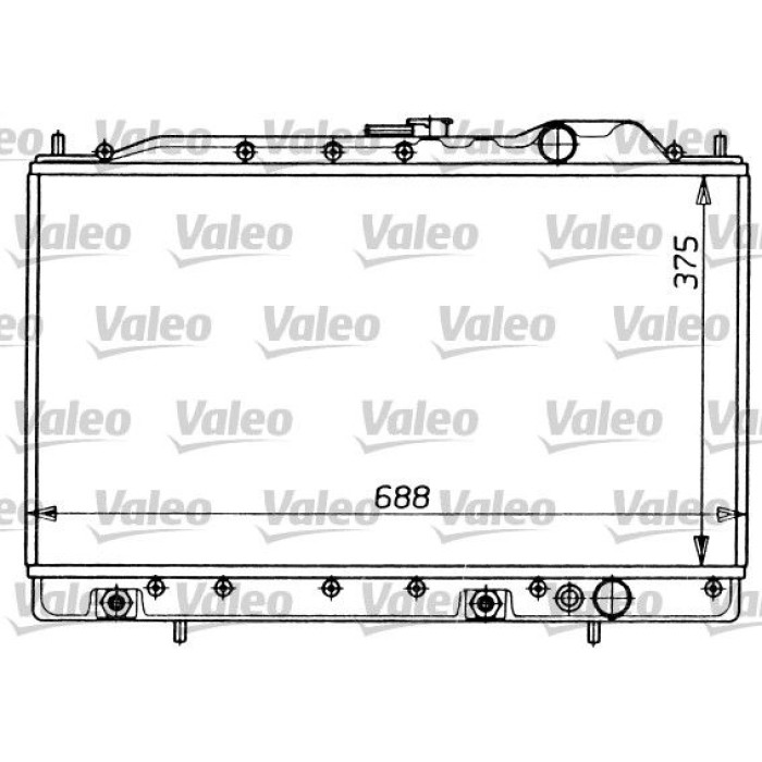Valeo Motorkühler 731054 Valeo Motorkühler 731054