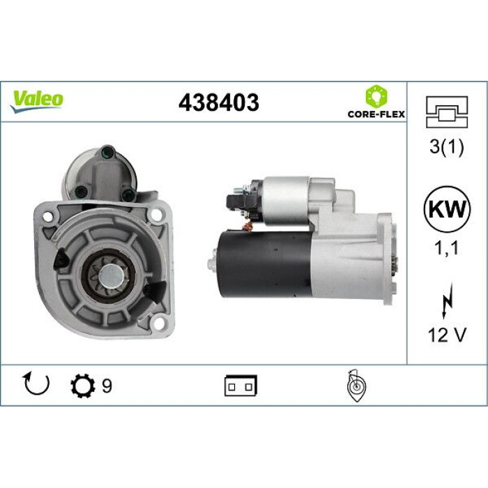 Valeo Anlasser 438403 Valeo Anlasser 438403