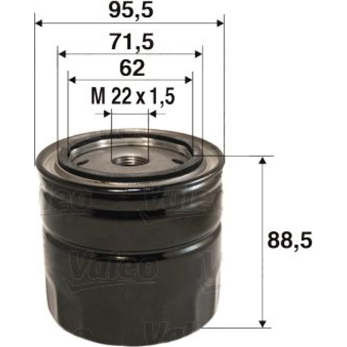 Valeo Ölfilter 586097 Valeo Ölfilter 586097