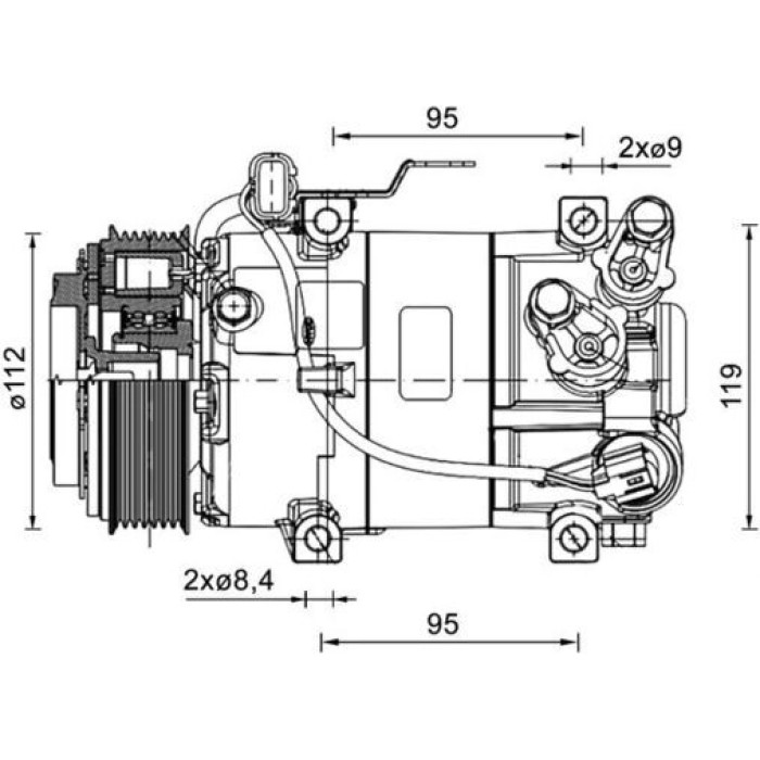 MAHLE Kompressor, Klimaanlage ACP 1461 000P MAHLE Kompressor, Klimaanlage ACP 1461 000P