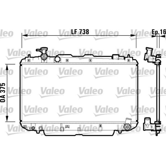 Valeo Motorkühler 734182