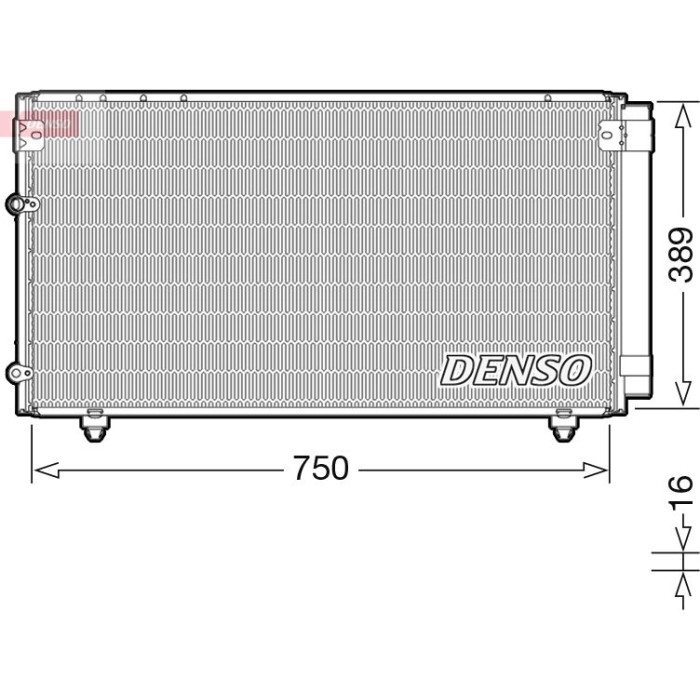 Denso Klimakondensator DCN50042 Denso Klimakondensator DCN50042