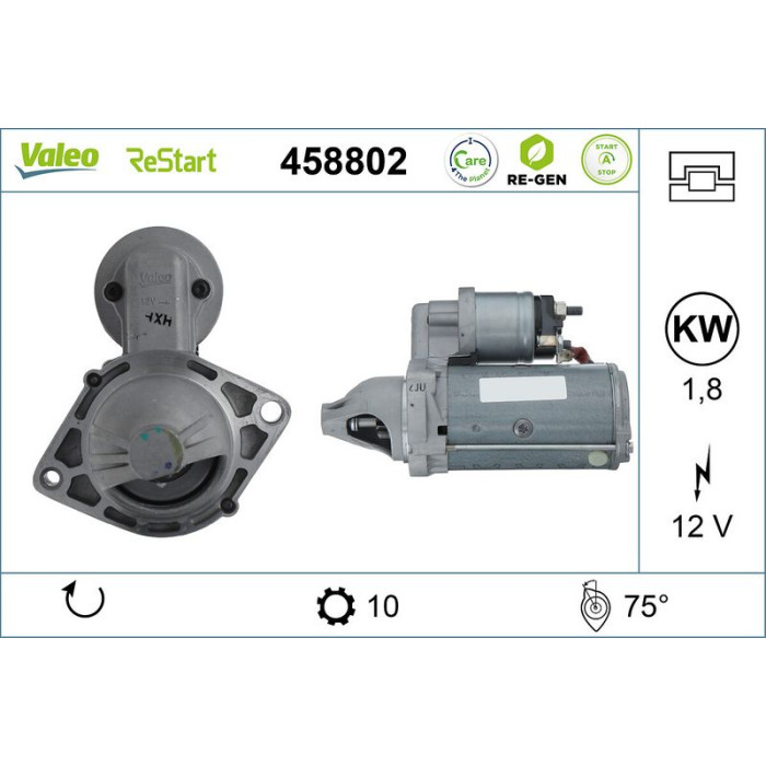 Valeo Anlasser 458802
