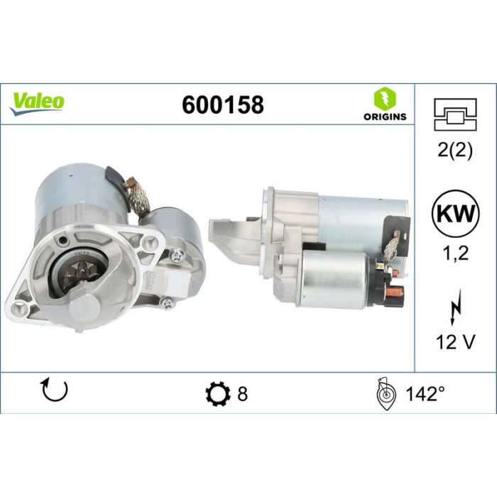 Valeo Anlasser 600158 Valeo Anlasser 600158