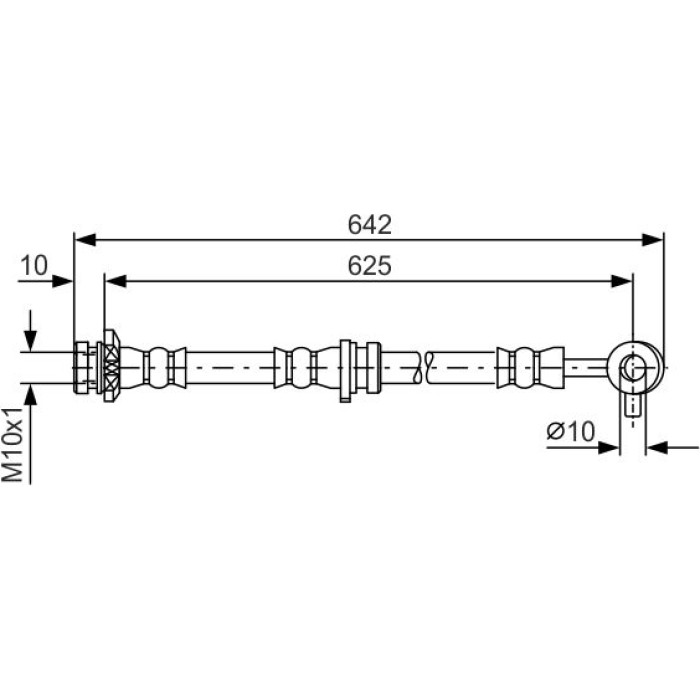 Bosch Bremsschlauch 1987481572 Bosch Bremsschlauch 1987481572