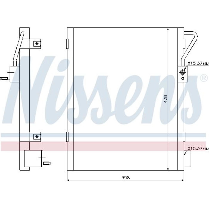 Nissens Klimakondensator PKW 940019 Nissens Klimakondensator PKW 940019