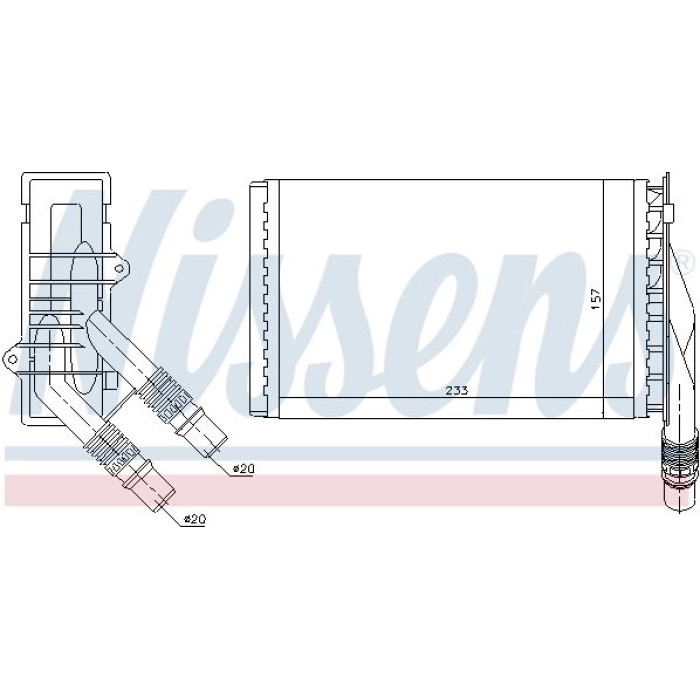 Nissens Heizungskühler PKW 72985 Nissens Heizungskühler PKW 72985