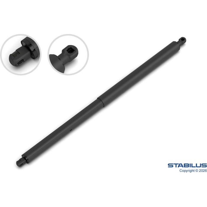 Stabilus Gasdruckfeder (Gasfeder), Heckklappendämpfer, 750 N, 652 mm - 734688 Stabilus Gasdruckfeder (Gasfeder), Heckklappendämpfer, 750 N, 652 mm - 734688