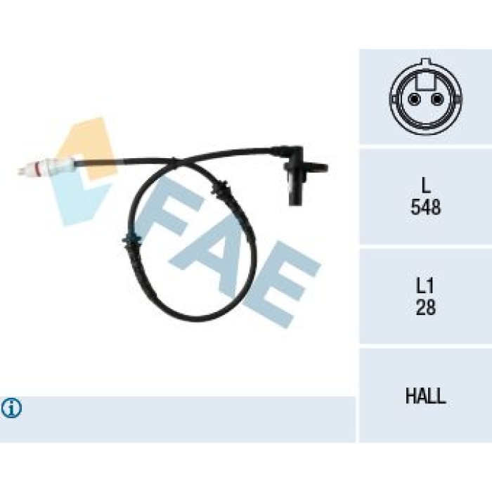 FAE Sensor, Raddrehzahl 78325 FAE Sensor, Raddrehzahl 78325