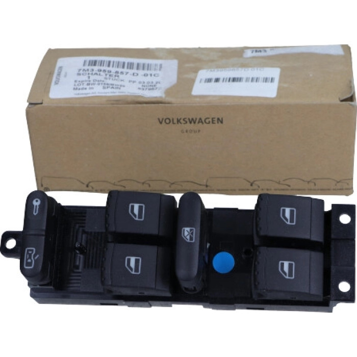 7M3959857D01C VAG Original 7M3959857D01C Fensterschalter VW Sharan 01-10/ Seat Alhambra – – OE-Nr. 7M3959857D01C