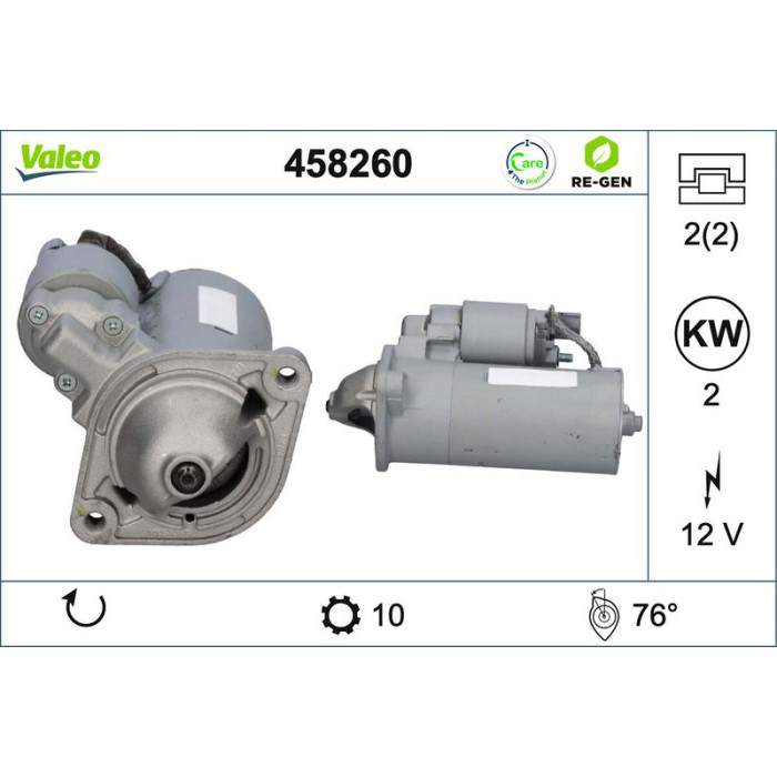 Valeo Anlasser 458260 Valeo Anlasser 458260