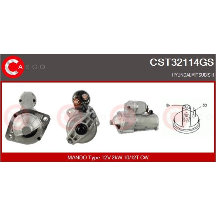 CASCO Anlasser CST32114GS CASCO Anlasser CST32114GS