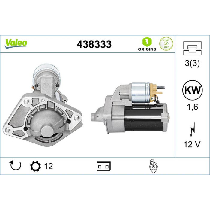 Valeo Anlasser 438333 Valeo Anlasser 438333
