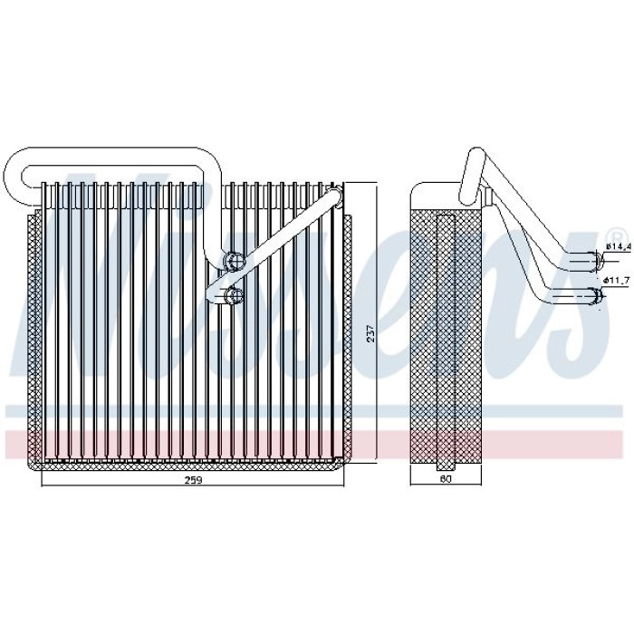 Nissens Klimaverdampfer PKW 92190 Nissens Klimaverdampfer PKW 92190