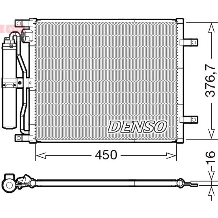Denso Klimakondensator DCN46029 Denso Klimakondensator DCN46029