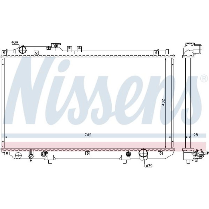 Nissens Wasserkühler PKW 64658 Nissens Wasserkühler PKW 64658