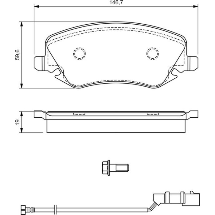 Bosch Bremsbelagsatz 0 986 424 679 Bosch Bremsbelagsatz 0 986 424 679