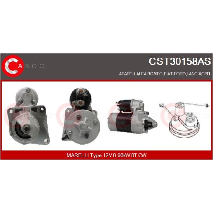 CASCO Anlasser CST30158AS CASCO Anlasser CST30158AS