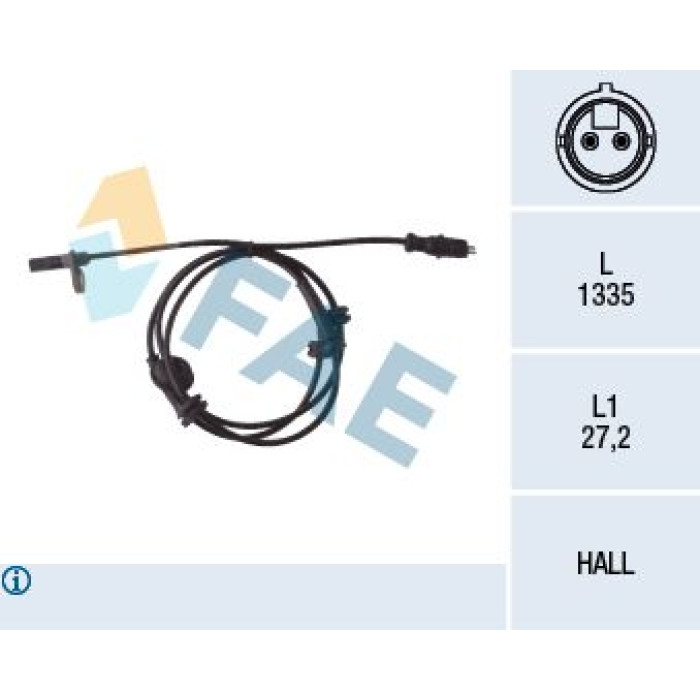 FAE Sensor, Raddrehzahl 78047 FAE Sensor, Raddrehzahl 78047