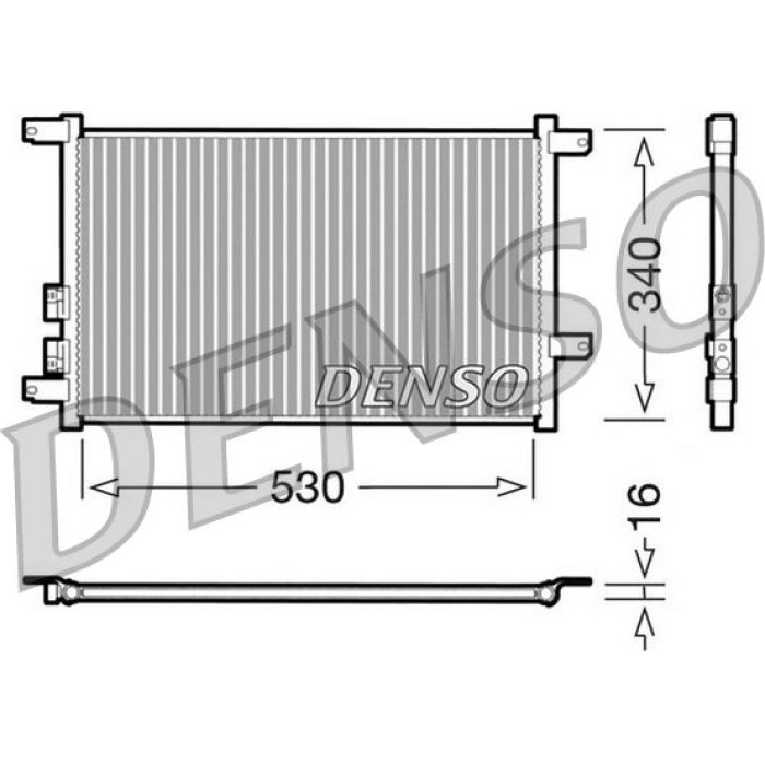 Denso Klimakondensator DCN01011 Denso Klimakondensator DCN01011