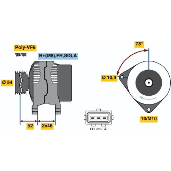 Bosch Lichtmaschine 0 986 049 171