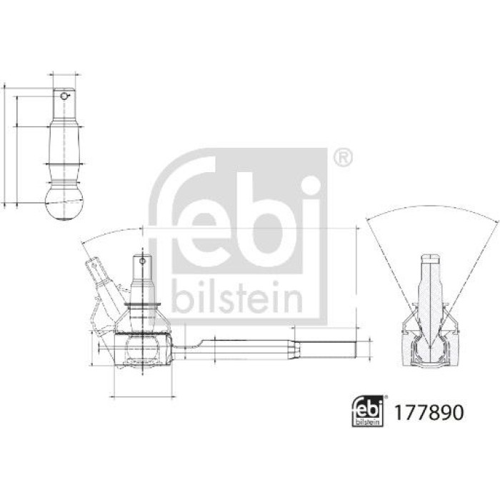 febi Spurstangenkopf 177890 febi Spurstangenkopf 177890