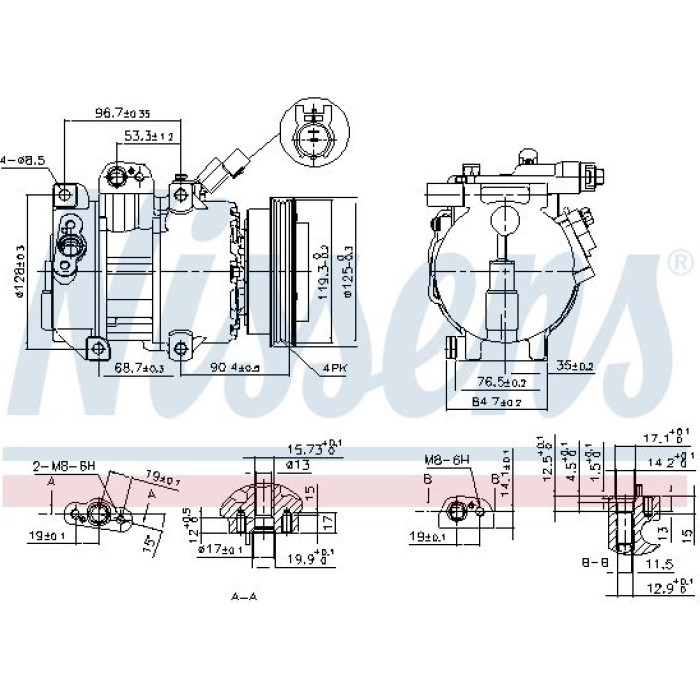 Nissens Klimakompressor PKW 890376