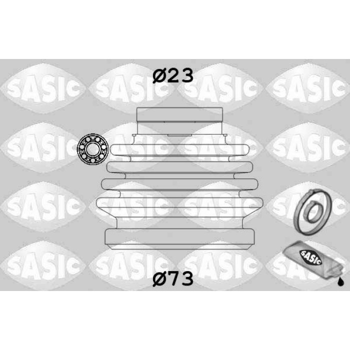 SASIC Faltenbalgsatz, Antriebswelle 9004631