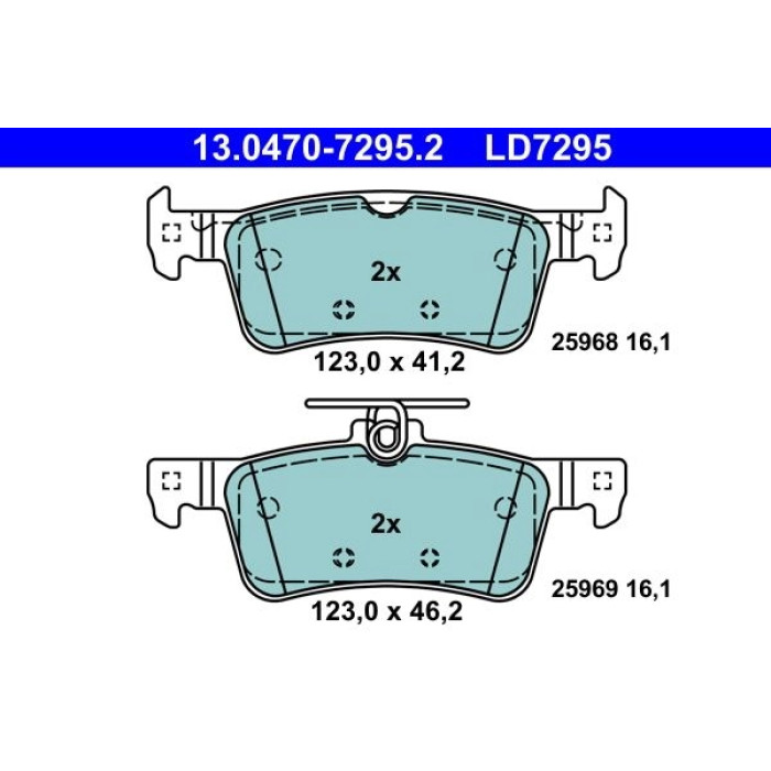 ATE Bremsbelagsatz 13.0470-7295.2 ATE Bremsbelagsatz 13.0470-7295.2