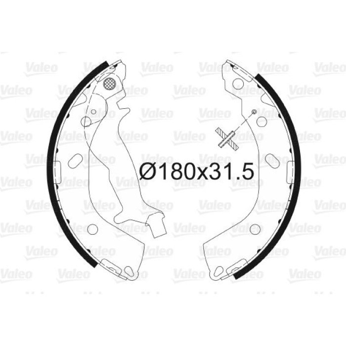 Valeo Bremsbacken 564091 Valeo Bremsbacken 564091