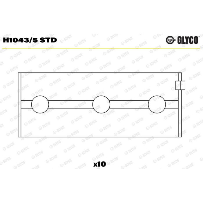 GLYCO Kurbelwellenlager H1043/5 STD GLYCO Kurbelwellenlager H1043/5 STD