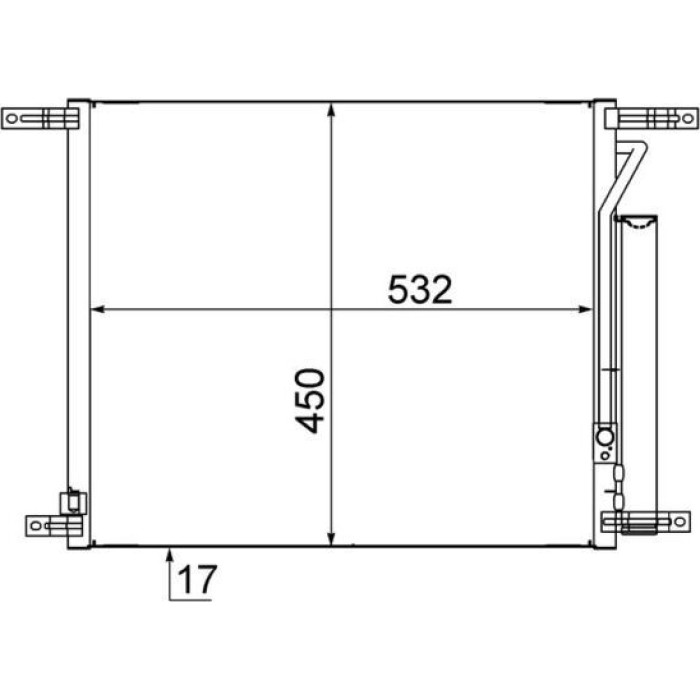 MAHLE Kondensator, Klimaanlage AC 707 000S MAHLE Kondensator, Klimaanlage AC 707 000S