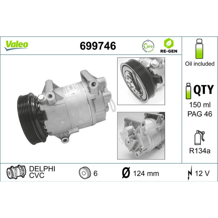 Valeo Klimakompressor 699746 Valeo Klimakompressor 699746