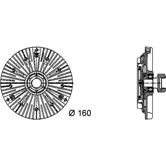 MAHLE Kupplung, Kühlerlüfter CFC 70 000P MAHLE Kupplung, Kühlerlüfter CFC 70 000P