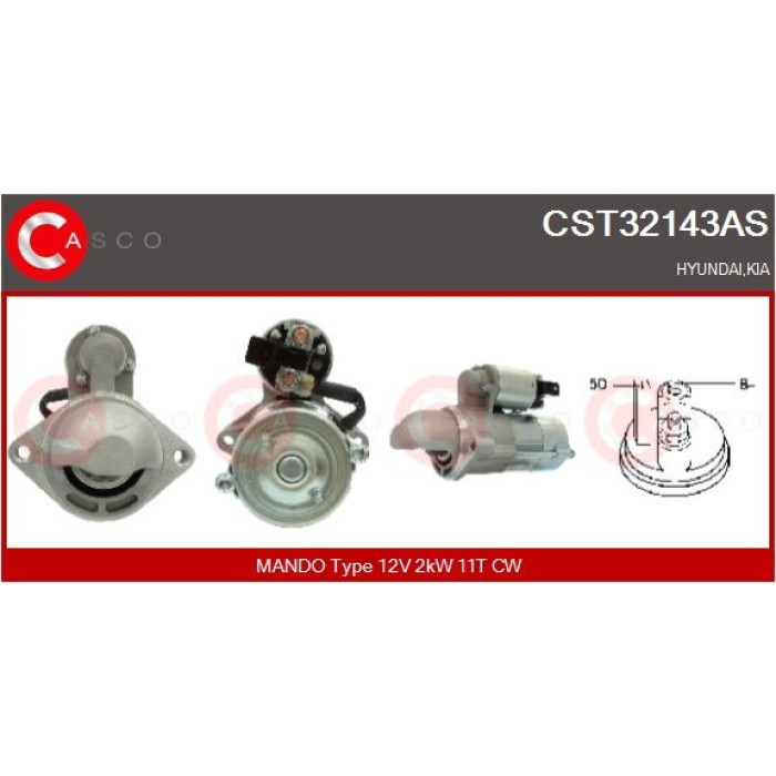 CASCO Anlasser CST32143AS CASCO Anlasser CST32143AS
