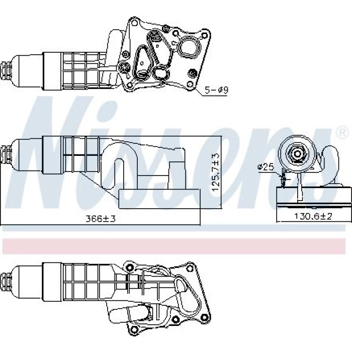 Nissens Ölkühler PKW 91197 Nissens Ölkühler PKW 91197