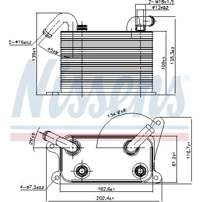 Nissens Ölkühler PKW 90841 Nissens Ölkühler PKW 90841