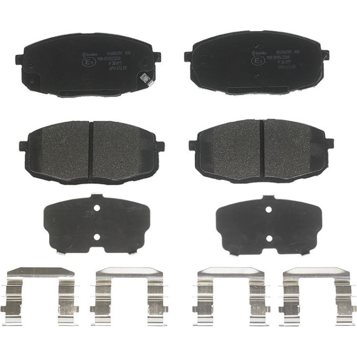 P 30 077 Brembo Prime Bremsbelagsatz Vorderachse – P 30 077 – 130 x 58 x 18 mm – Bremssystem Mando – OE Nummer 581011MA00 P 30 077 Brembo Prime Bremsbelagsatz Vorderachse – P 30 077 – 130 x 58 x 18 mm – Bremssystem Mando – OE Nummer 581011MA00