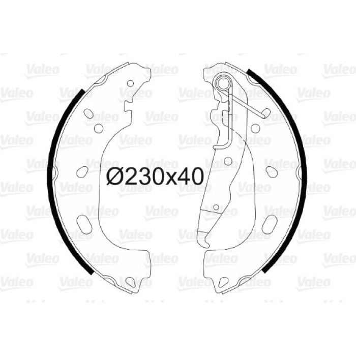 Valeo Bremsbacken 564103 Valeo Bremsbacken 564103