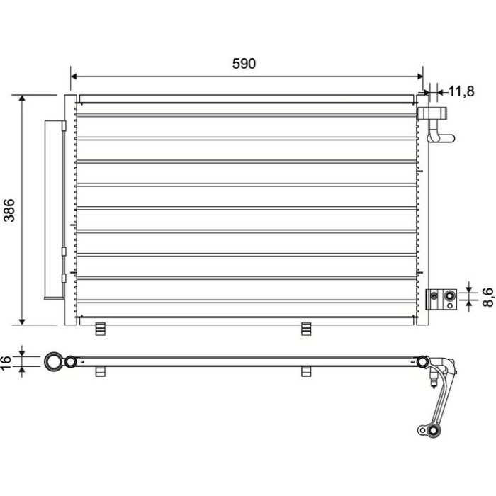 Valeo Klimakondensator 814294