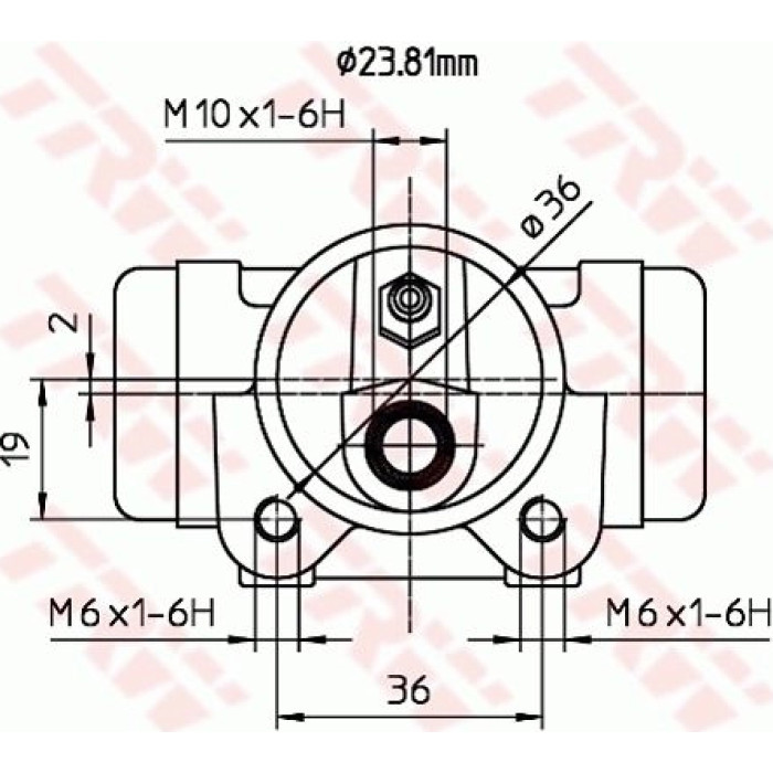 TRW Radbremszylinder Hinterachse BWK225 TRW Radbremszylinder Hinterachse BWK225